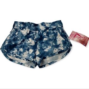 Kanu Surf Kids Boys Size Medium 5 Swim Shorts Trunks Blue White Tie Dyed Pockets